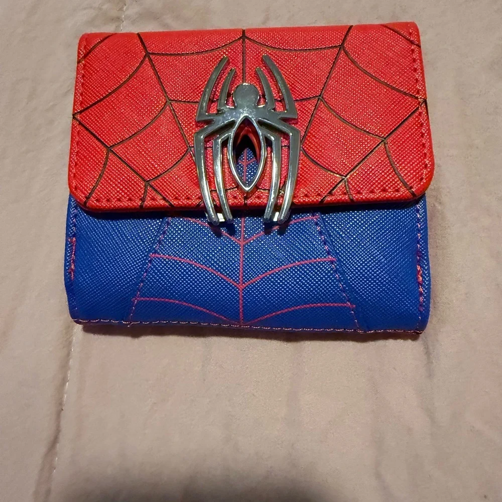 Lounge Fly Red and Blue Spider Wallet - Picture 1 of 5